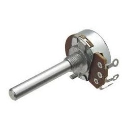 Potenciometro 10K B linear carvão 23mm eixo metalico