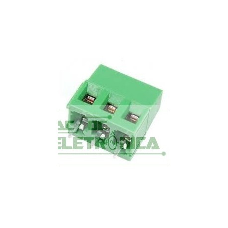 Conector borne KRE-3 vias 5mm verde