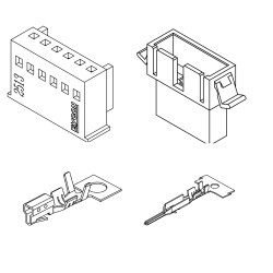 Conector 03 vias 2,5mm macho 251303HM001 excon