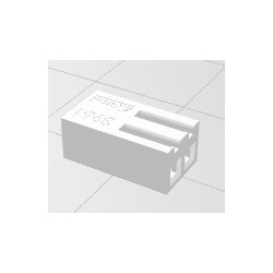 Conector KK 2 vias femea 3,96mm 396102HA