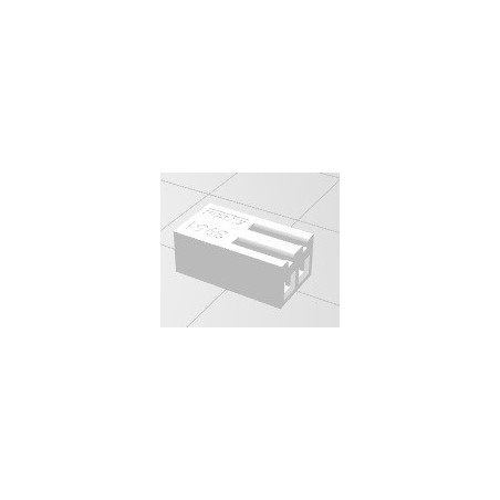 Conector KK 2 vias femea 3,96mm 396102HA