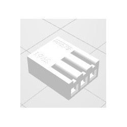 Conector KK 3 vias femea 3,96mm 396103HA