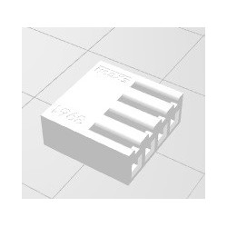 Conector KK 4 vias femea 3,96mm 396104HA Excon