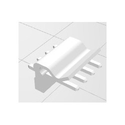 Conector KK 4 vias macho 3,96mm 180º 396104WV Excon