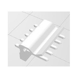 Conector KK 5 vias macho 3,96mm 180º 396105WV