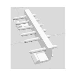 Conector 06 vias macho 509006WV - 7.5/5.0mm