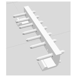 Conector 07 vias macho 509007WV - 7.5/5.0mm