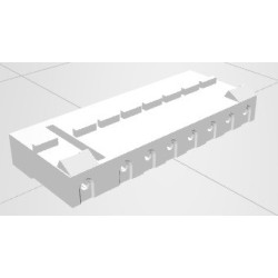 Conector 08 vias femea 509008HA - 7.5/5.0mm
