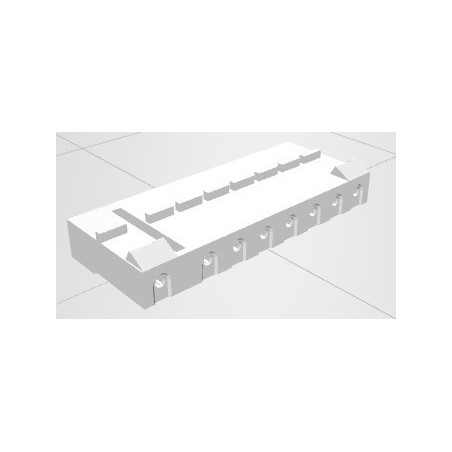 Conector 08 vias femea 509008HA - 7.5/5.0mm