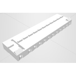 Conector 12 vias femea 509012HA - 7.5/5.0mm
