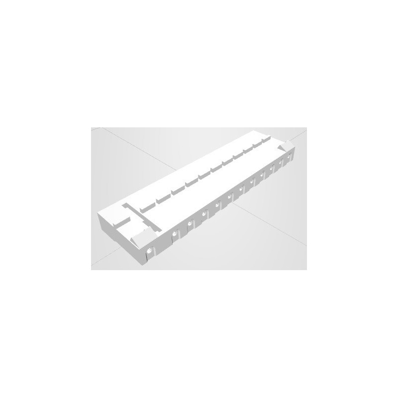 Conector 12 vias femea 509012HA - 7.5/5.0mm