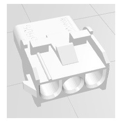 Conector 03 vias femea hylok 6,35mm 660503HF - Excon