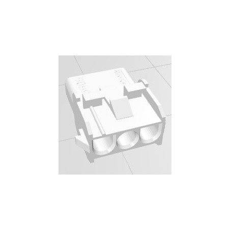 Conector 03 vias femea hylok 6,35mm 660503HF - Excon