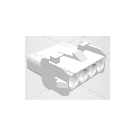 Conector 04 vias femea hylok 6,35mm 660504HF - Excon