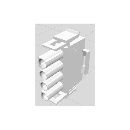 Conector 04 vias macho hylok 6,35mm 660504HM - Excon