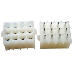 Conector 12 vias femea hylok 6,35mm 660512WF PCI - Excon