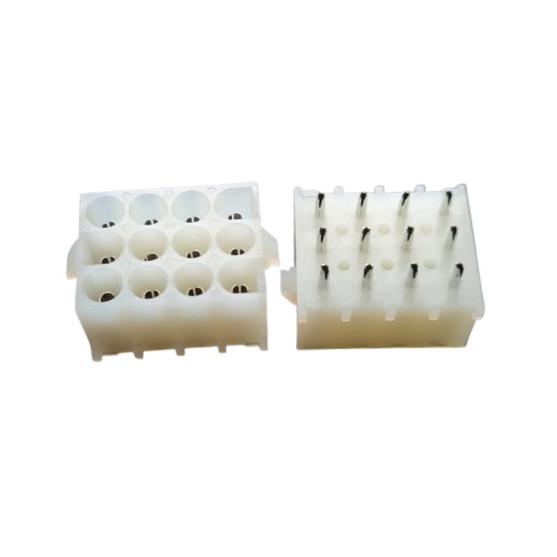 Conector 12 vias femea hylok 6,35mm 660512WF PCI - Excon