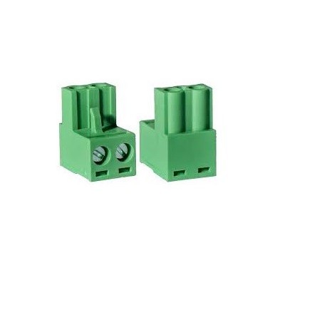 Conector AKZ950 02 vias  90º 5.08MM borne
