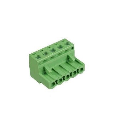 Conector AKZ950 05 vias 90º 5.08mm borne