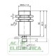 Sensor indutivo tubular 22mm 3 fios - NEB22-30GM60-E2-V1