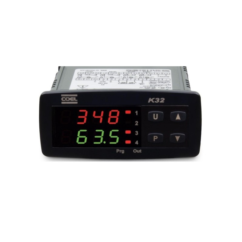 Controlador de tempo e temperatura K32 100-240Vca/Vcc K32P HCRRR - Coel