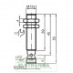 Sensor indutivo tubular 2mm 4 vias conector - NCB2-12GM40-Z1-V1 PEPPERL+FUCHS