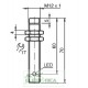 Sensor indutivo tubular 2mm 4 pinos conector - NBB2-12GM60-A2-V1 PEPPERL+FUCHS