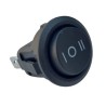 Chave gangorra KCD1-106-106 redonda 03 Posições on/off/on 01 polo 3t 6A 250v preta