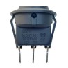 Chave gangorra KCD1-106-103 redonda 03 Posições on/off/on 01 polo 3t 6A 250v preta