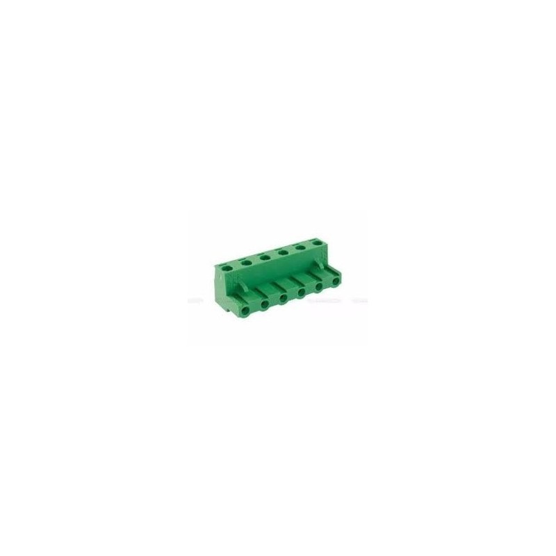 Conector AKZ960 06 vias 90º 7.62mm borne -