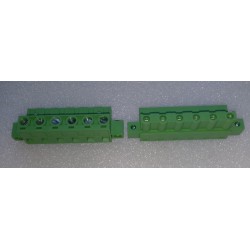 Conector AKZ960 06 vias 7.62mm Borne c/flange - 3ESDVM-06P DINKLE