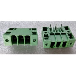 Conector 03 vias passo 7.62mm PCI 90º ECH762RM c/ flange - DINKLE