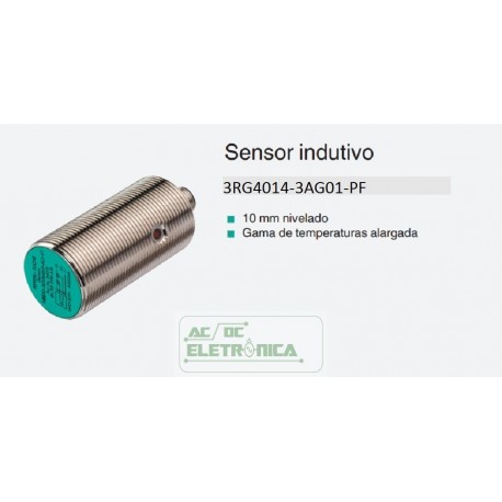 Sensor indutivo tubular 10mm 3 pinos - 3RG4014-3AG01-PF PEPPERL+FUCHS