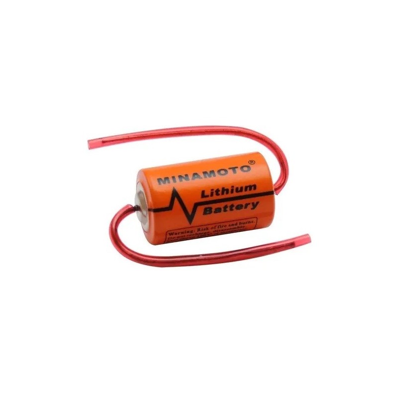Bateria 3,6v 1/2AA 1200mAh lithium ER14250 C/fio - 14x25mm