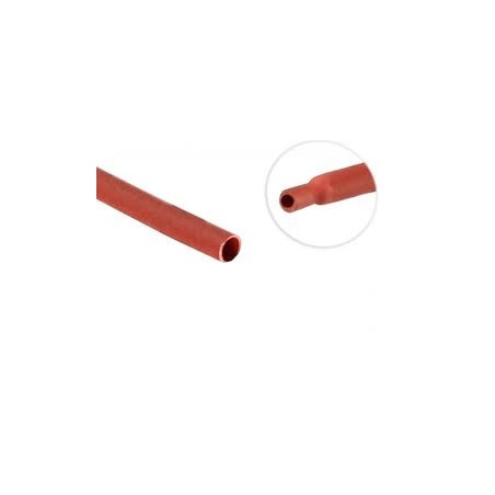 Tubo termo retratil 1,5mm vermelho 1,5mm/0,75mm