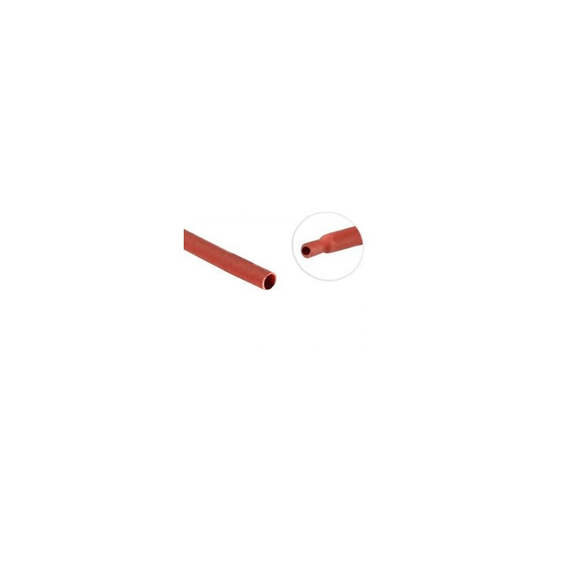 Tubo termo retratil 1mm vermelho 1mm/0,65mm