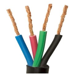 Cabo PP flexivel 4x2,50mm 70º 500v preto