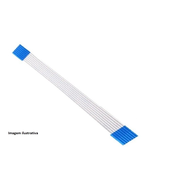 Cabo flat 07 vias 10cm passo 1mm