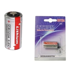 Bateria Lithiun 3v 1300mah - CR123A Minamoto