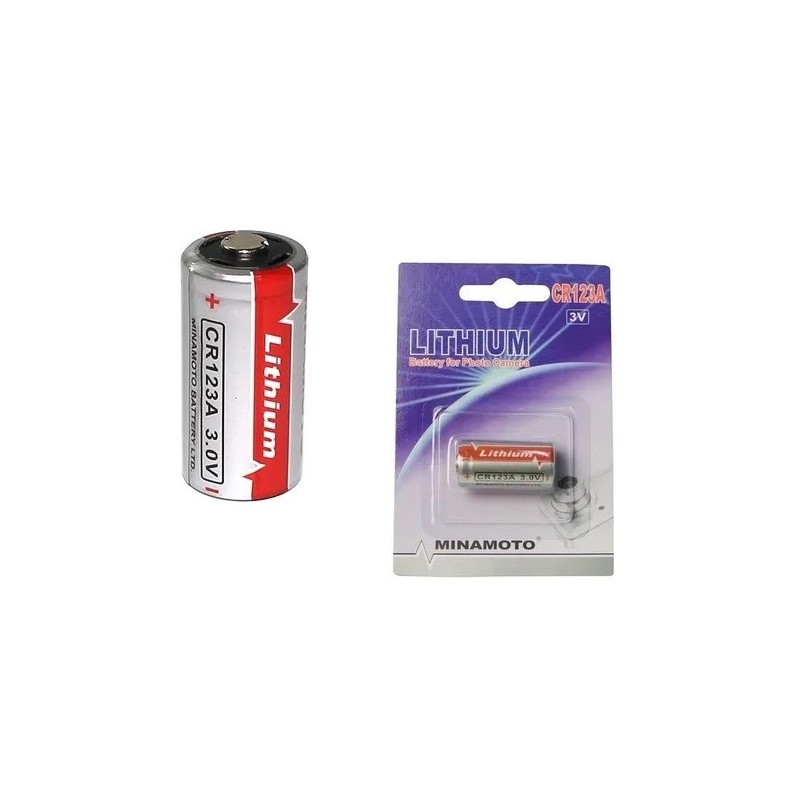 Bateria Lithiun 3v 1300mah - CR123A Minamoto