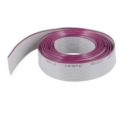 Cabo flat cinza 26 vias x 28awg passo 1,27mm 300v extrudado - Cp-d 26