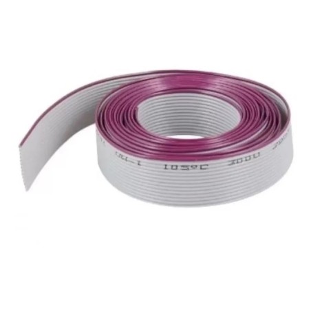 Cabo flat cinza 26 vias x 28awg passo 1,27mm 300v extrudado - Cp-d 26