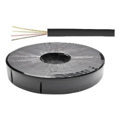 Cabo 04 vias chato telefone preto