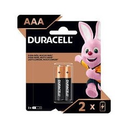Pilha 1.5V AAA Alcalina 15x50mm Duracell C/2