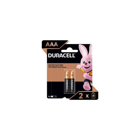 Pilha 1.5V AAA Alcalina 15x50mm Duracell C/2