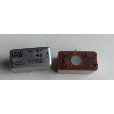 Relé 16Vcc 1A 2 contatos selado RS-16V  SDS