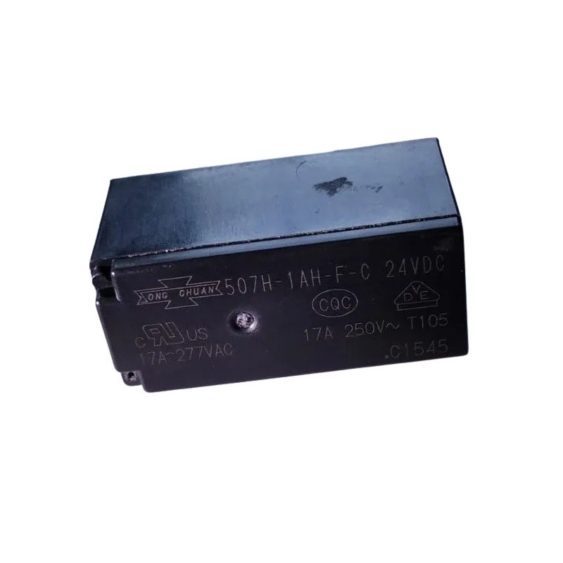 Relé 24Vcc 17A 1 contato reversivel - T105(507H-1AH-F-C)