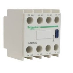 Bloco de contato auxiliar frontal LADN22 2NA 2NF - Schneider