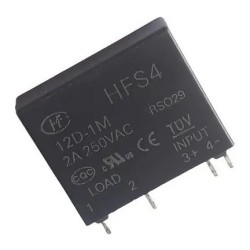 Relé 12Vcc 2A 4 pinos HFS4 12D0M