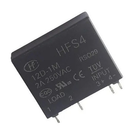 Relé 12Vcc 2A 4 pinos HFS4 12D0M